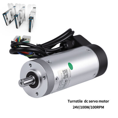 59mm فلانج 24V DC 100W مقاوم لدرجة الحرارة المنخفضة متكاملة معدات الدفع الحامل، 23Nm عزم دوران أقصى، 2400-الخط مكشف، لفتحة السرعة بوابة الحاجز بوابة